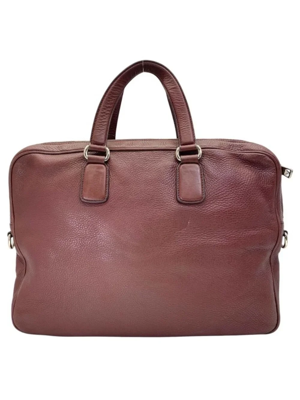 Gucci Soho Business Briefcase Handbag Interlocking Leather Bordeaux Document